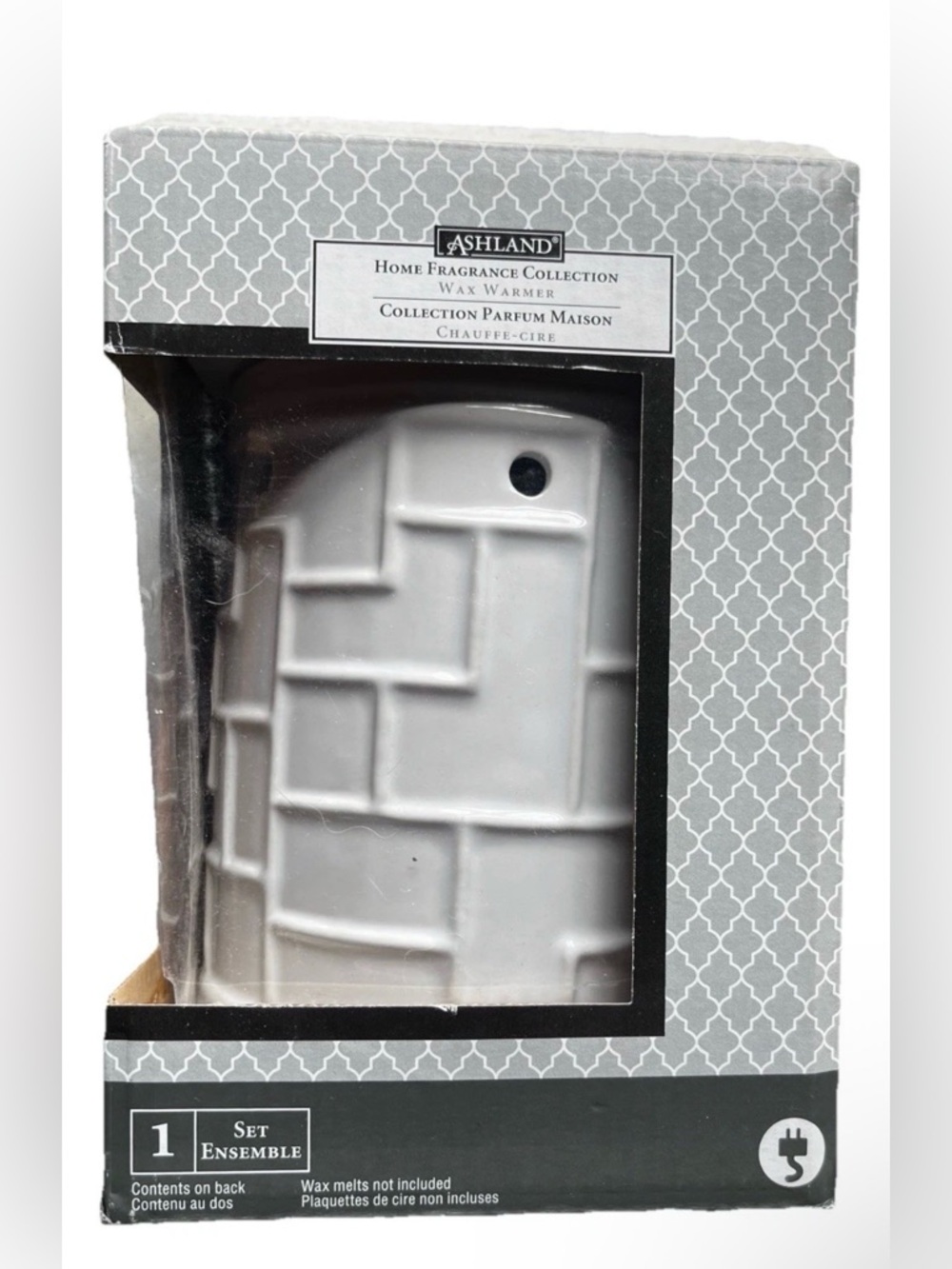 Ashland Wax Warmer White Ceramic Electric Melt Burner Home Fragrance New